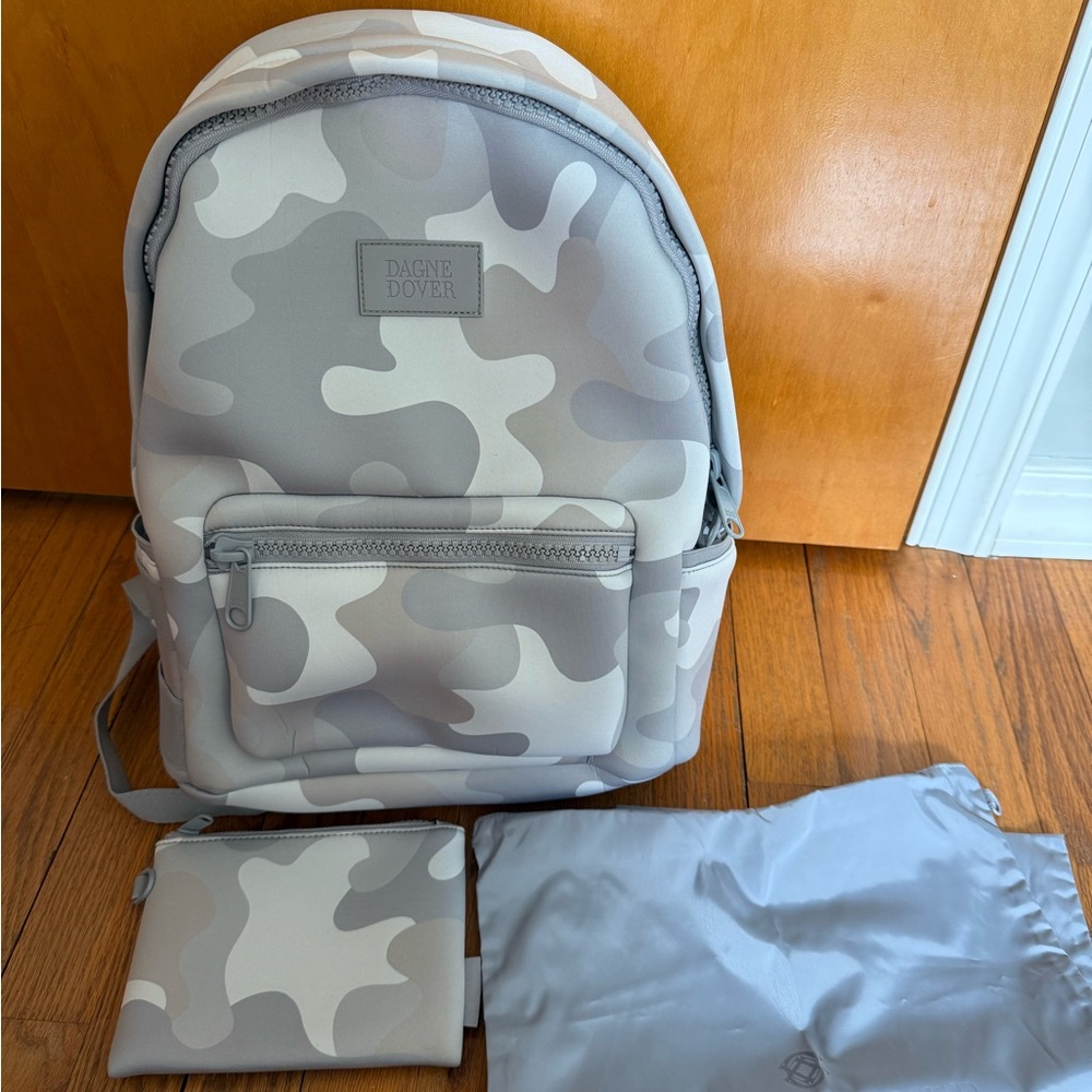 Dagne Dover Gray Camo Backpack
